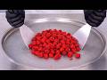 Raspberry Ice Cream Rolls ASMR