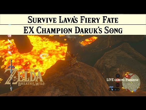 Breath of the Wild | EX Champion Daruk's Song [DLC 2] Walkthrough [Trial 3 Lava's Fiery Fate]
