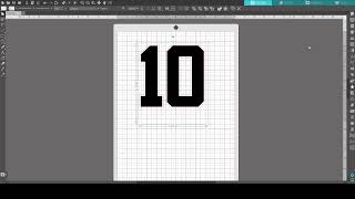 Tutorial Silhouette Design Studio Athletic Jersey numbers with outline.  Font used is Athletic.