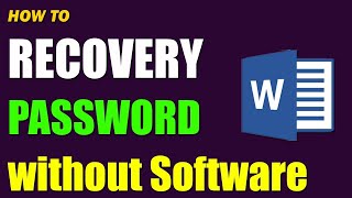 How to unlock word document without password | Word file password recovery 100 % | 2024