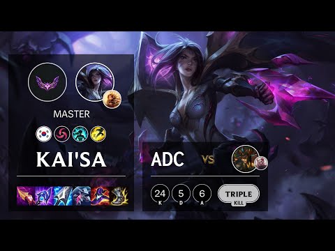 Kai'Sa ADC vs Cassiopeia - KR Master Patch 12.5