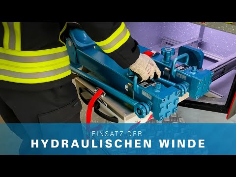 Einsatz der hydraulischen Winde