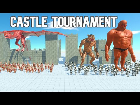 Castle Tournament with deadly teams - animal revolt battle simulator