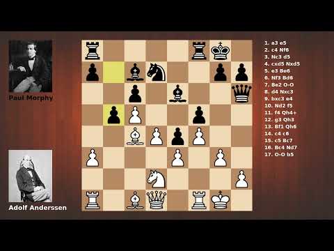 Morphy vs Anderssen - Game 8 - 1858 Paris