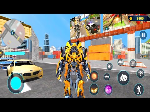 Bumblebee Multiple Transformation Jet Robot Car Game 2023 - Android Gameplay