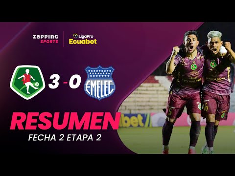 Mushuc Runa 3-0 Emelec / Resumen Fecha 2 / 2da Etapa / LigaPro Ecuabet