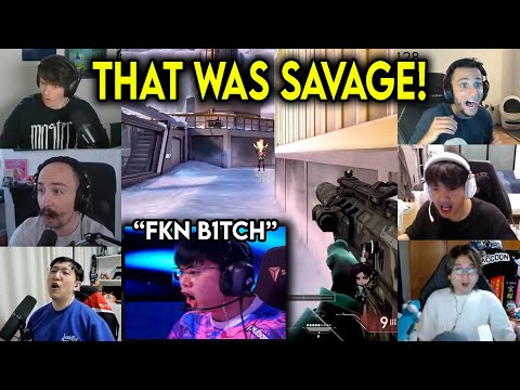 Valorant Streamers Reacts To PRX PatMen Crazy TRASH TALK After Insane 4k Against RRQ In VCT