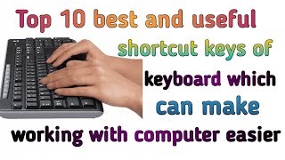 Download the video "🔥💯//Top 10 best and useful short keys of keyboard which can make working with computer easier.//💯🔥"