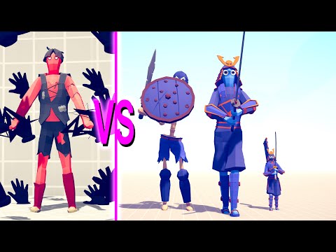 DARK PEASANT vs SWORD Team - Totally Accurate Battle Simulator TABS
