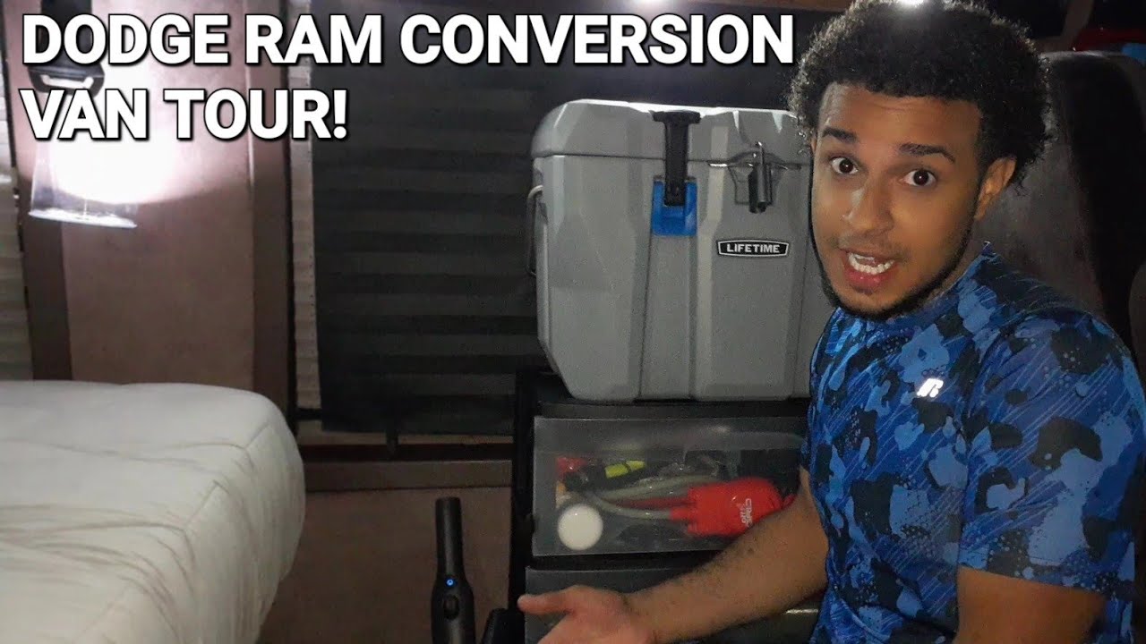 Living In A Van | 1992 Dodge Ram B250 Conversion Van Tour!