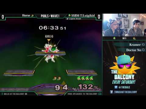 Melee @ the Balcony 80 - Pools ft. SSBM-T|Luigikid (Luigi) VS Horse (Ganondorf)