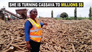 Nigerian Woman Making Millions Of Dollars From Cassava Processing