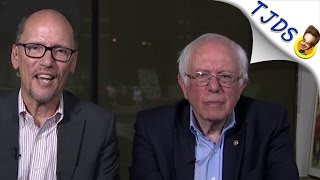 Bernie Sanders VISIBLY P*ssed At DNC Chair During Joint Interview
