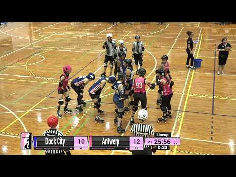 Antwerp vs Dock City - 2019 WFTDA Continental Cup - Europe Game 12