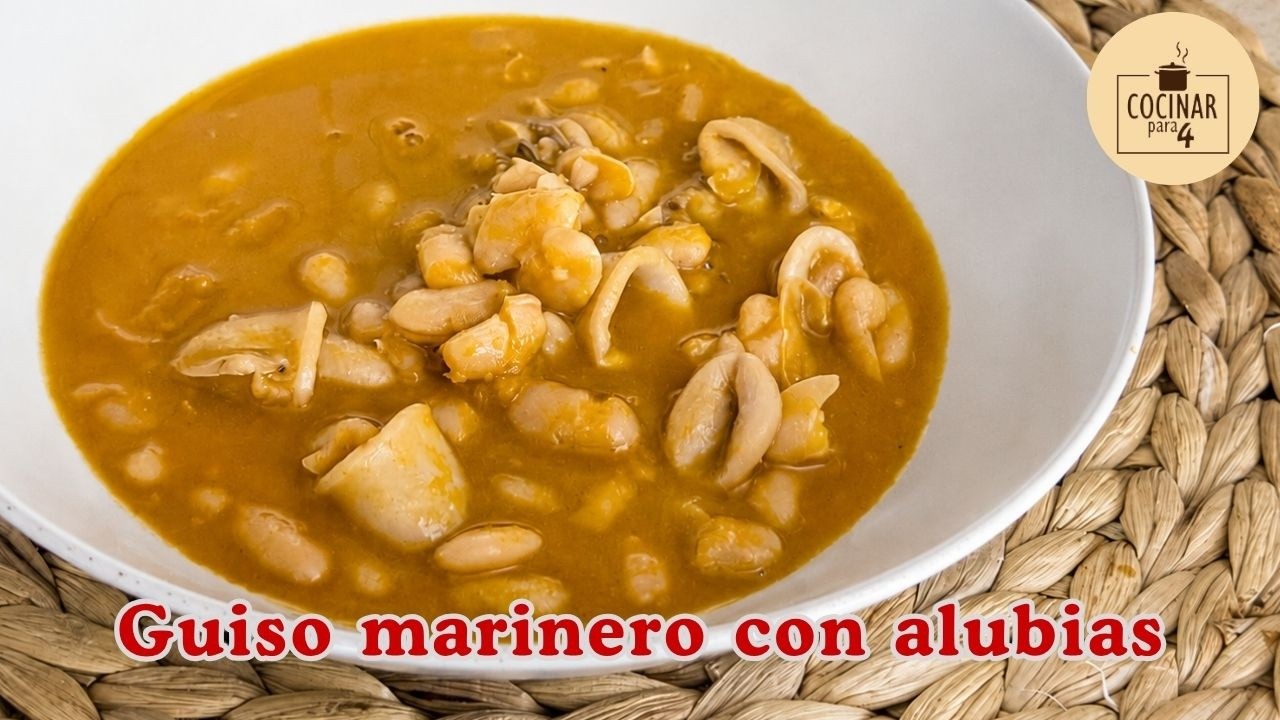 Alubias con chipirones: receta fácil con sabor a mar