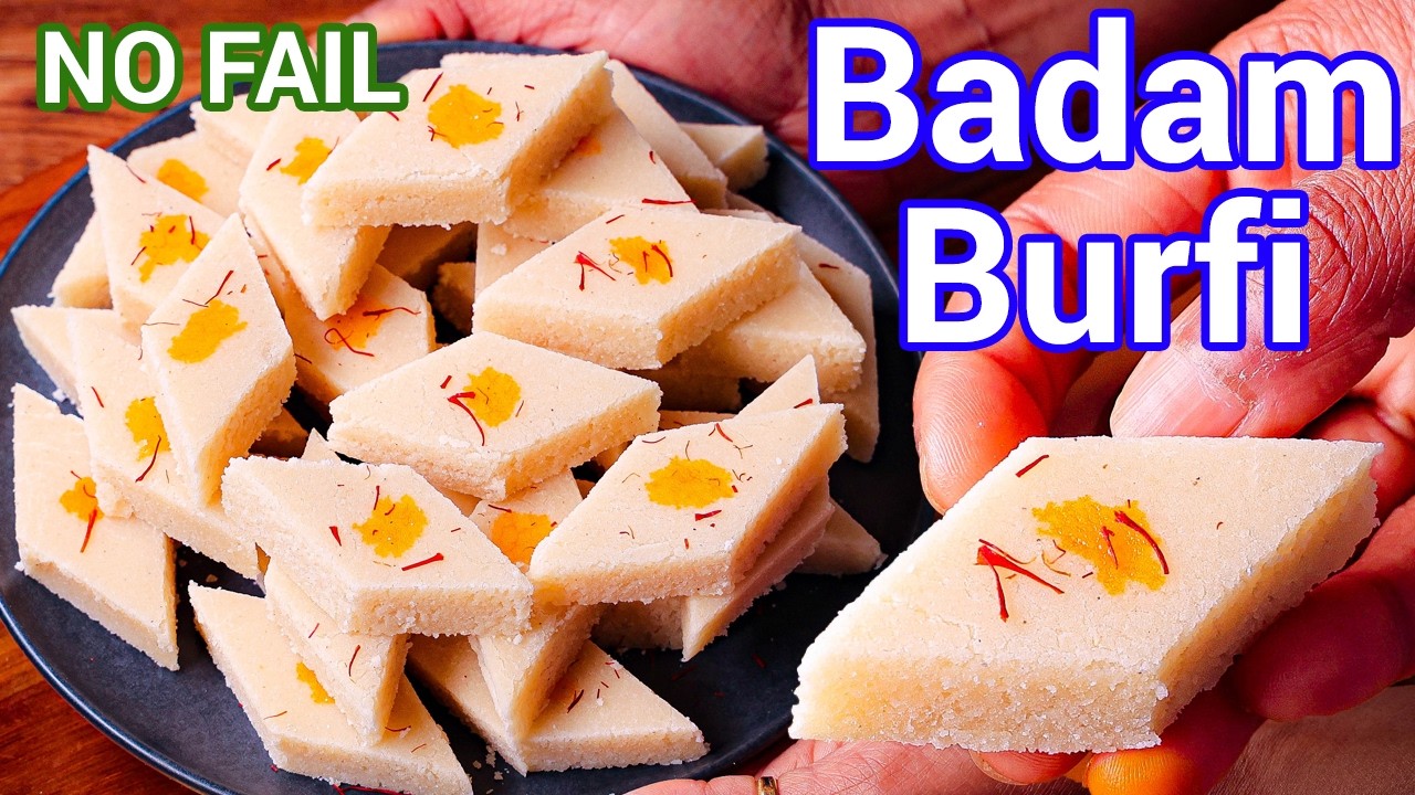 New Way to Make Badam Katli | Healthy Almond Burfi with Tips & Tricks - Melt-in-Mouth Almond Sweet