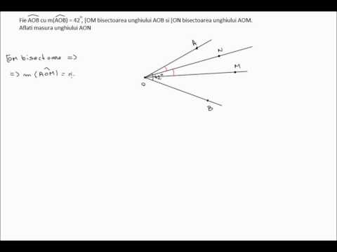 Unghiuri adiacente, bisectoarea unui unghi (6f35)