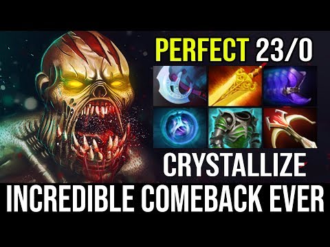 INCREDIBLE COMEBACK EVER - Crystallize Lifestealer God Perfect 23Kills Without Death IMMORTAL DOTA 2