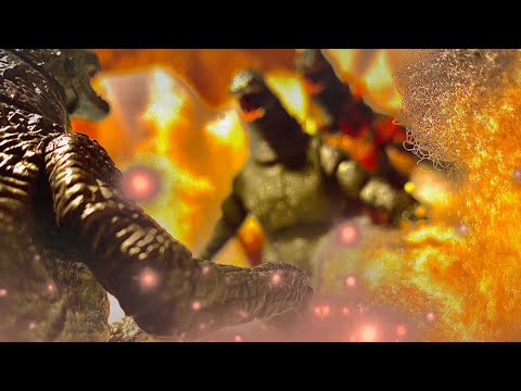 Legendary vs Heisei Godzilla | short stop motion battle | remake