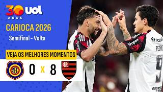MADUREIRA 0 X 8 FLAMENGO: VEJA OS GOLS E MELHORES MOMENTOS DO JOGO PELO CARIOCA