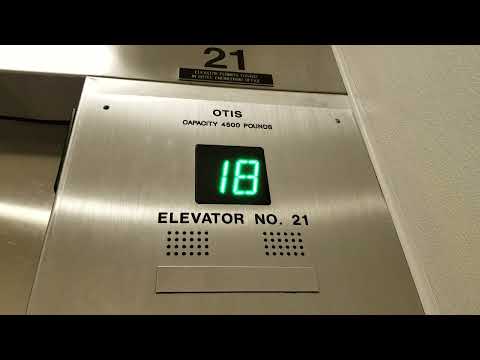 Modded 1987 Otis Series 1 Traction Tower Service Elevators @ Hyatt Regency, Bellevue WA