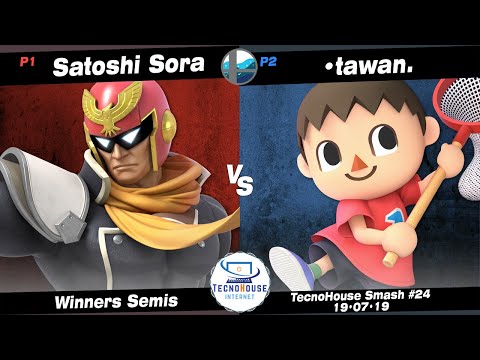 TecnoHouse #24: SS | Satoshi Sora (Captain Falcon) vs NF | •tawan. (Villager) - Winners Semis