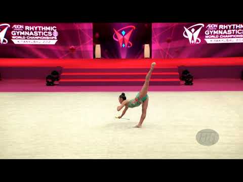 IZABEKOVA Aisha (KGZ) - 2021 Rhythmic Worlds, Kitakyushu (JPN) - Qualifications Clubs