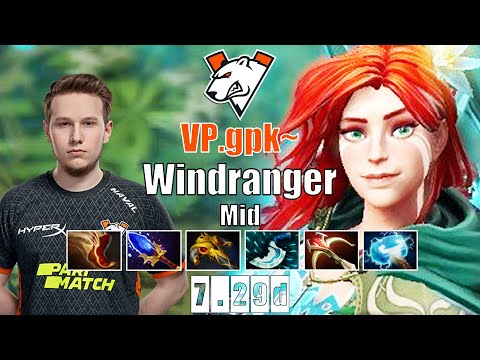 Windranger Mid | VP.gpk~ | YOU CANNOT CATCH THE WIND | 7.29d Gameplay Highlights