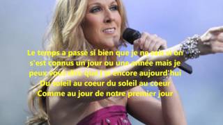 Céline Dion - Du soleil au coeur (Lyrics