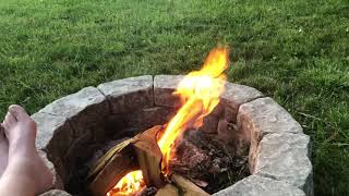 Quiet evening by the fire pit