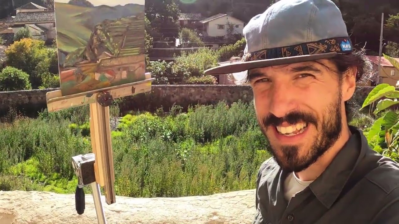 Plein Air Painting in Ollantaytambo | Ruins, Mountains & Colectivo Life