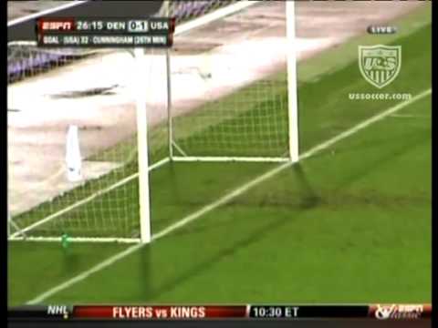 MNT vs Denmark: Jeff Cunningham Goal  - Nov. 18, 2009