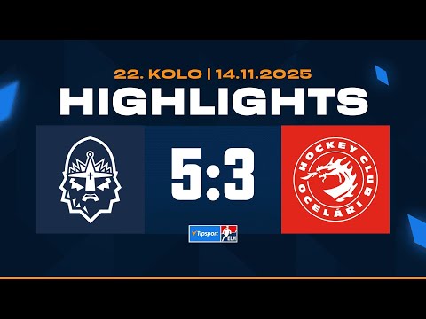 Highlights | Rytíři Kladno vs. HC Oceláři Třinec 5:3 | 14.11.2025