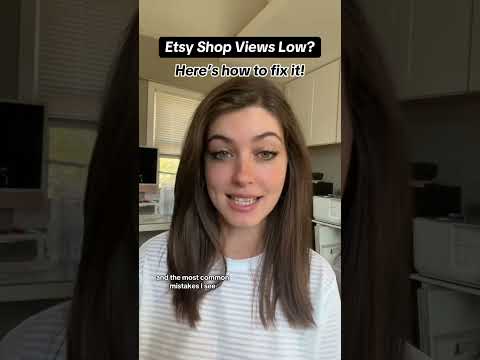 How to fix low Etsy shop views and get more sales!