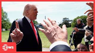 FULL: Heated Airport Q&A as Trump Discusses Iran, Europe, Airlines, and America First Policy | AC1E