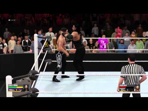WWE 2K16 Roman reigns vs Adam Rose