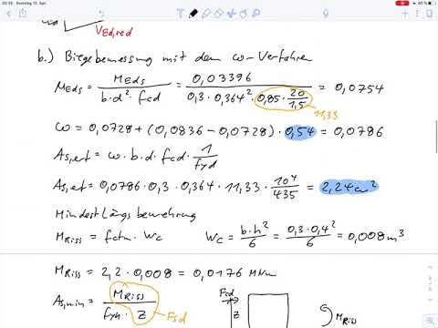 Solid Construction 1 - Example 5 Bending and Shear Force Design (Part 2)