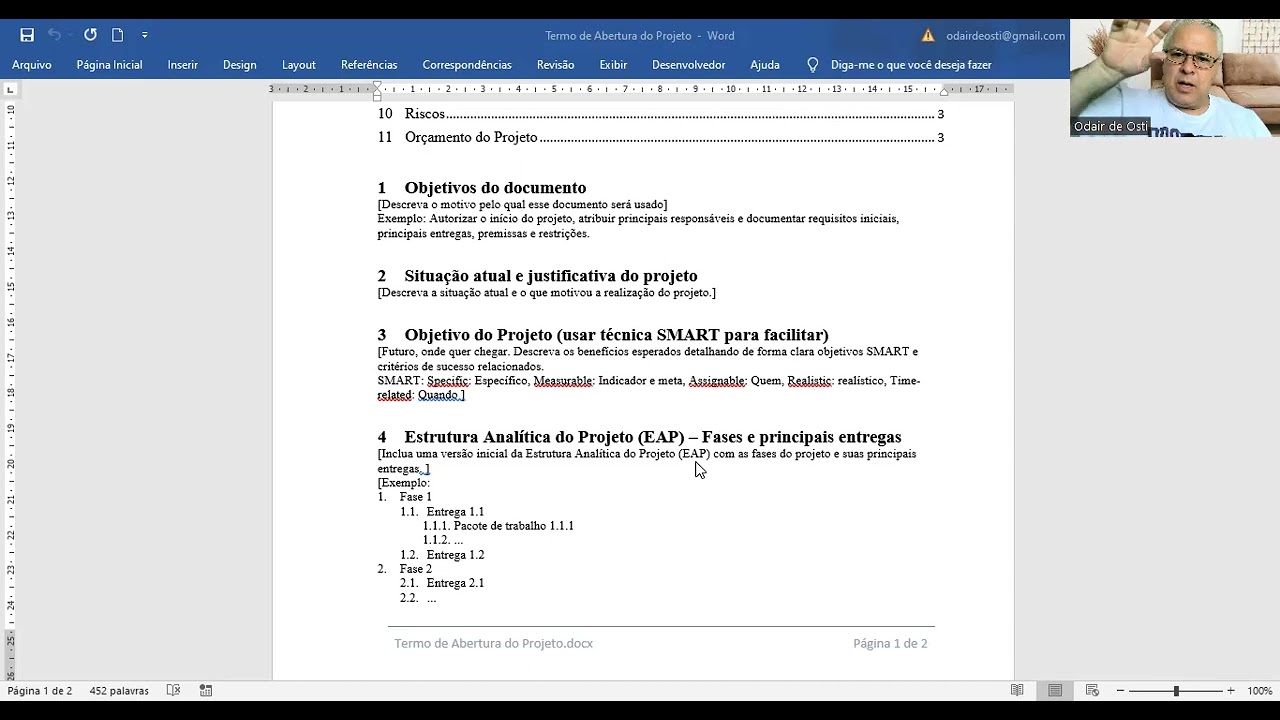 Termo de abertura do projeto