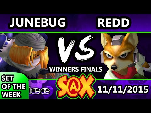 S@X 123 - VGBC | Redd (Falco, Fox) Vs. Junebug (Sheik) SSBM Winners Finals - Smash Melee