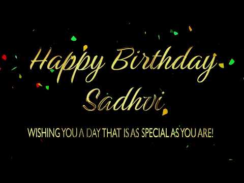 Happy Birthday Sadhvi