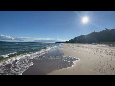 Ostseestrand, 1 Stunde Meeresrauschen am Strand von Nonnevitz #ostsee #youtube #4k 