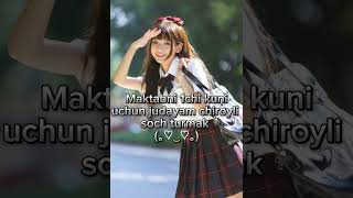 Maktabni 1chi kuni uchun judayam chiroyli soch turmak...🎀#hairstyle#schoolhairstyles#trending#reels#