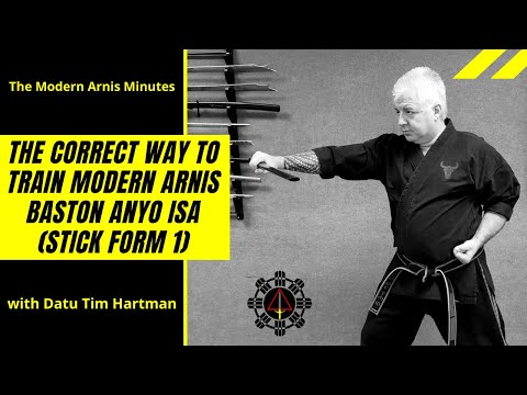 The Correct Way to Train Modern Arnis Baston Anyo Isa (Stick Form 1) | FMA: Kali, Arnis, Escrima