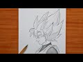 How to draw Goku | Goku Black Super Saiyan step by step | easy tutorial