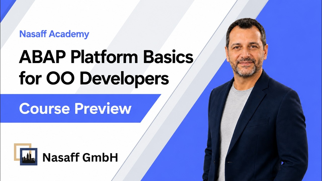 Course Preview - ABAP Platform Basics for OO Developers