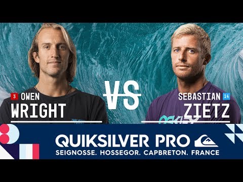 Owen Wright vs. Sebastian Zietz - Round Five, Heat 1 - Quiksilver Pro France 2017