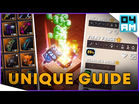 THE ULTIMATE UNIQUE FARMING GUIDE - Everything You Need To Know in Minecraft Dungeons