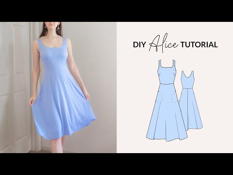 How to Sew a Fit & Flare Dress: Tutorial + Pattern |...