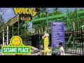 Sesame Place Oscar S Wacky Taxi Roller Coaster Tour Sesame Street I Love Trash