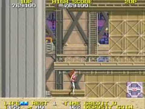 Rolling Thunder 2 arcade gameplay and ending